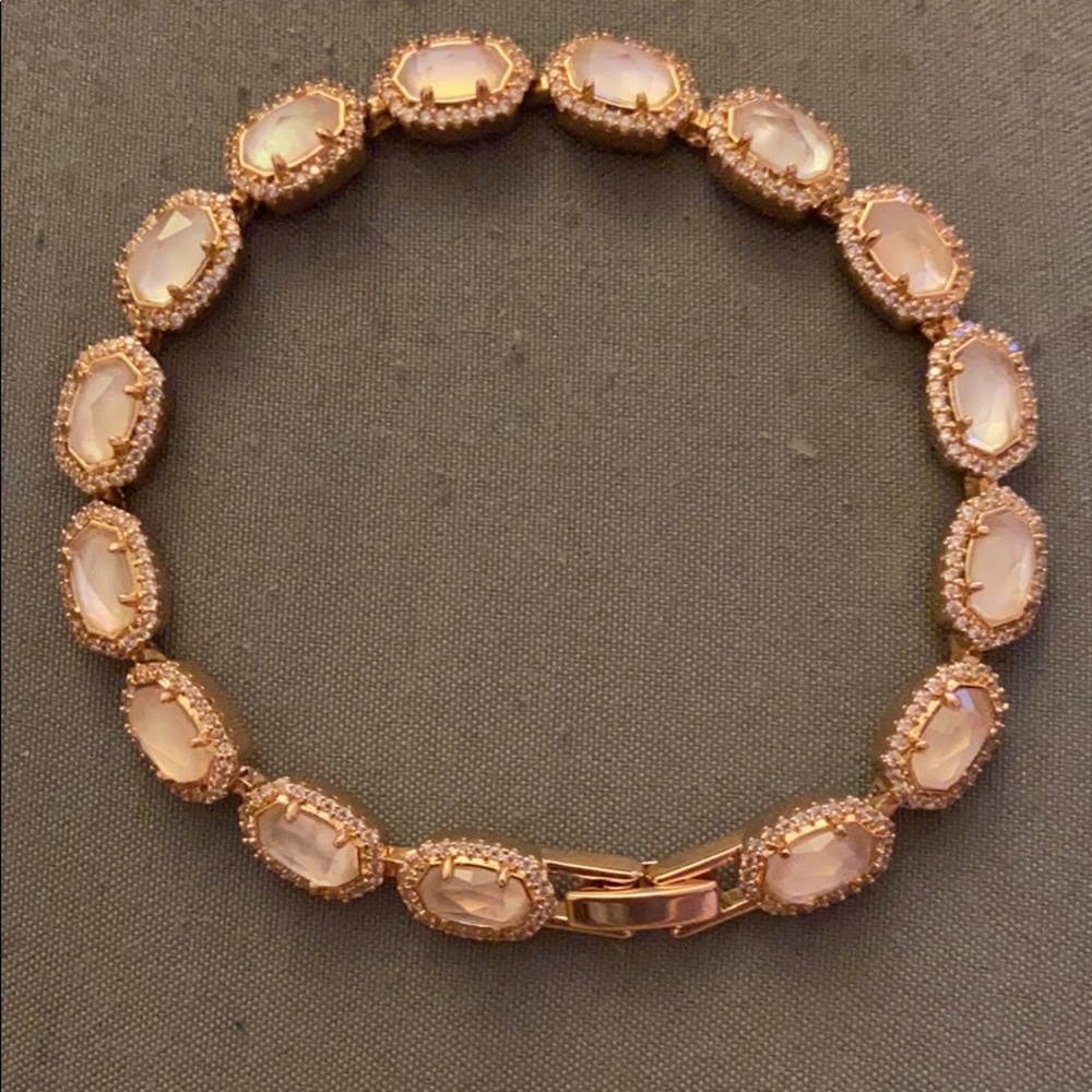 Kendra Scott Cole rose gold link bracelet